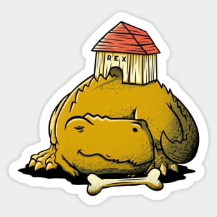 Rex Dog Dinosaur T-Rex Jurassic by Tobe Fonseca Sticker